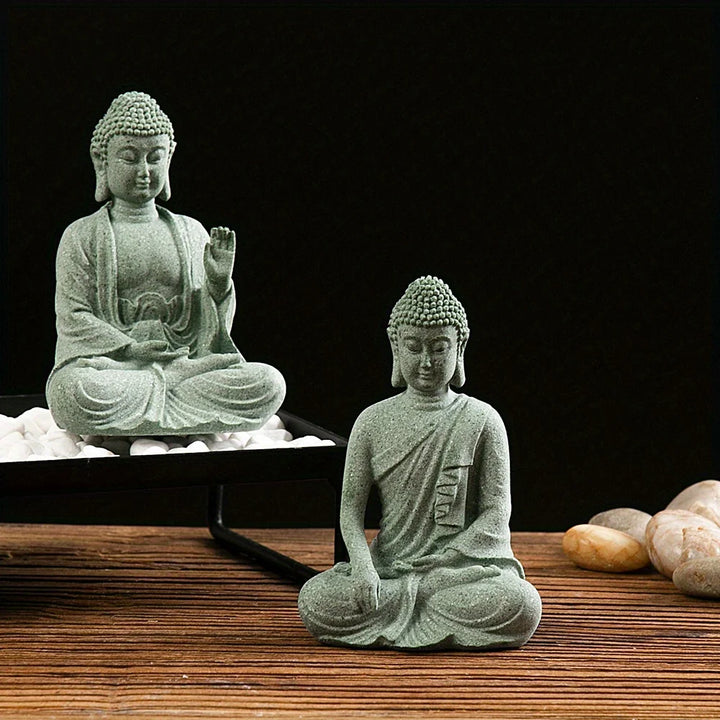 Buddha Statue Home Decor Miniature Figurine Unique Fish Tank Decoration