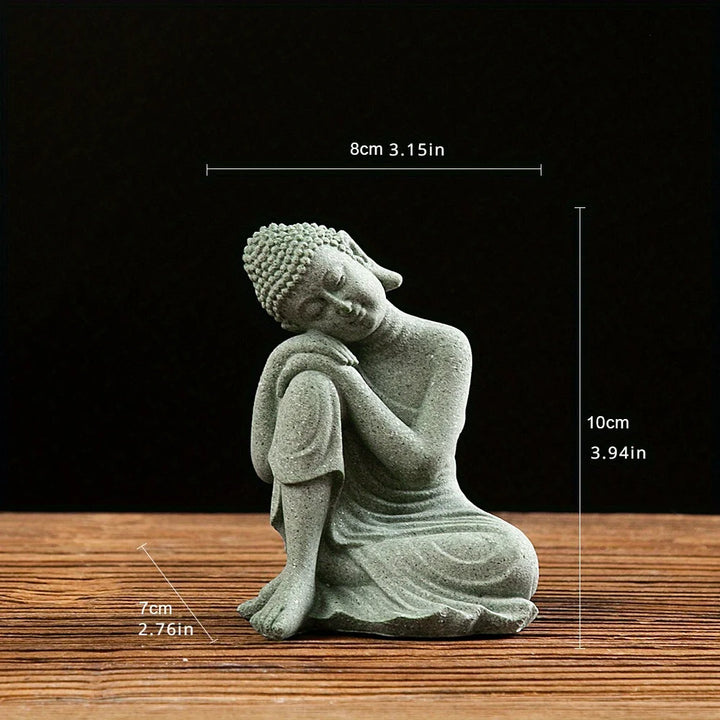Buddha Statue Home Decor Miniature Figurine Unique Fish Tank Decoration