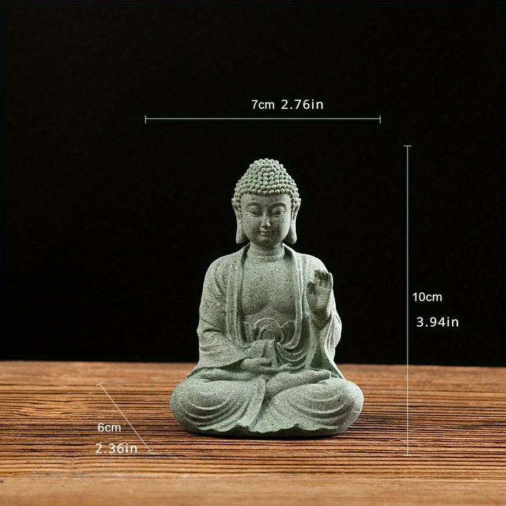 Buddha Statue Home Decor Miniature Figurine Unique Fish Tank Decoration