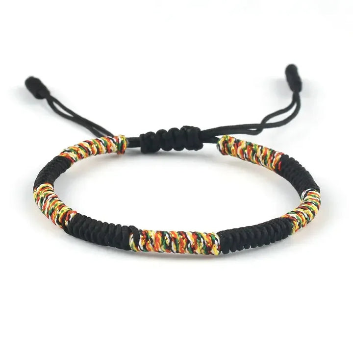 Tibetan Buddhism Braided Matching String Bracelet Kabbalah Lucky Charm Adjustable Knot Rope Bracelet