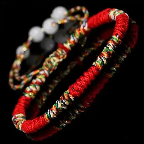Buddha Bracelet Lucky Charm Braided Rope Chain Knot Bracelet Buddhism Jewelry