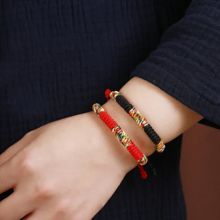Buddha Bracelet Lucky Charm Braided Rope Chain Knot Bracelet Buddhism Jewelry