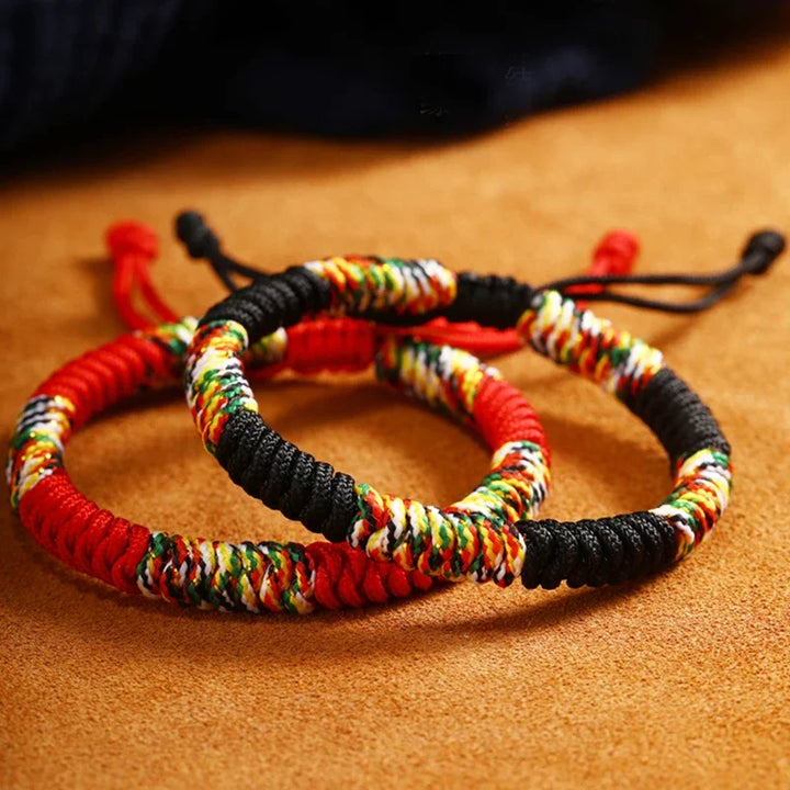 Buddha Bracelet Lucky Charm Braided Rope Chain Knot Bracelet Buddhism Jewelry