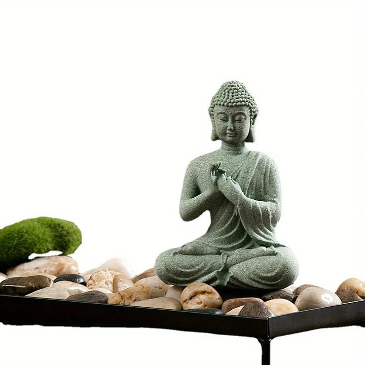 Buddha Statue Home Decor Miniature Figurine Unique Fish Tank Decoration
