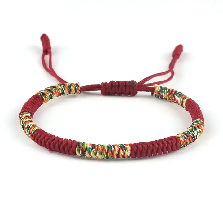 Tibetan Buddhism Braided Matching String Bracelet Kabbalah Lucky Charm Adjustable Knot Rope Bracelet