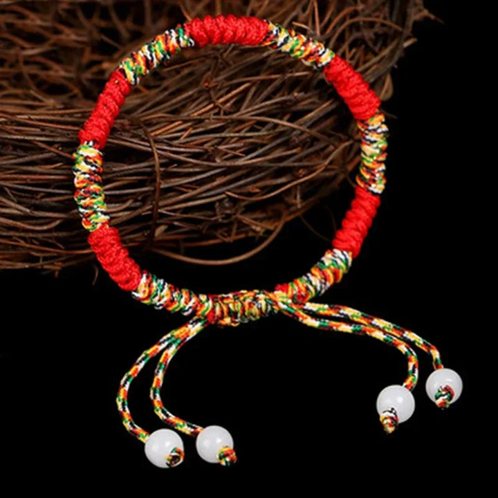 Buddha Bracelet Lucky Charm Braided Rope Chain Knot Bracelet Buddhism Jewelry