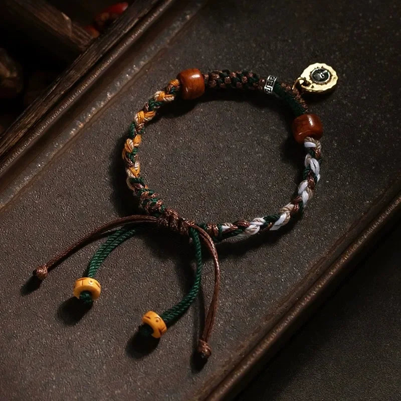 Handmade Tibetan Knot Bracelet Charm Lucky Rope Chain Good Luck Charm Bracelet