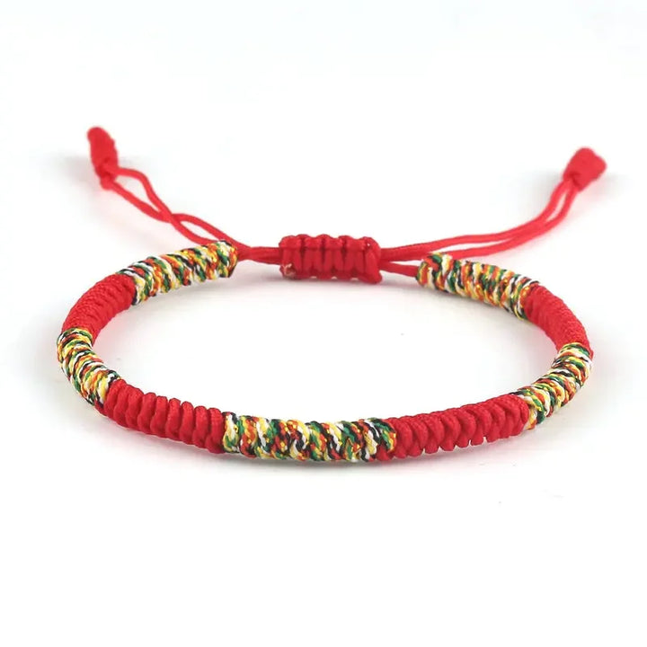Tibetan Buddhism Braided Matching String Bracelet Kabbalah Lucky Charm Adjustable Knot Rope Bracelet