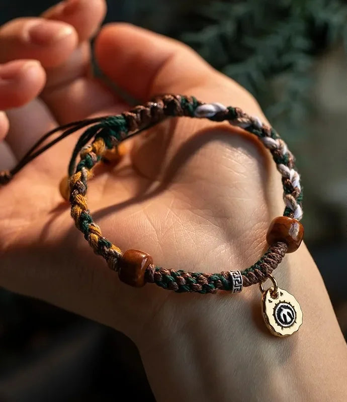Handmade Tibetan Knot Bracelet Charm Lucky Rope Chain Good Luck Charm Bracelet