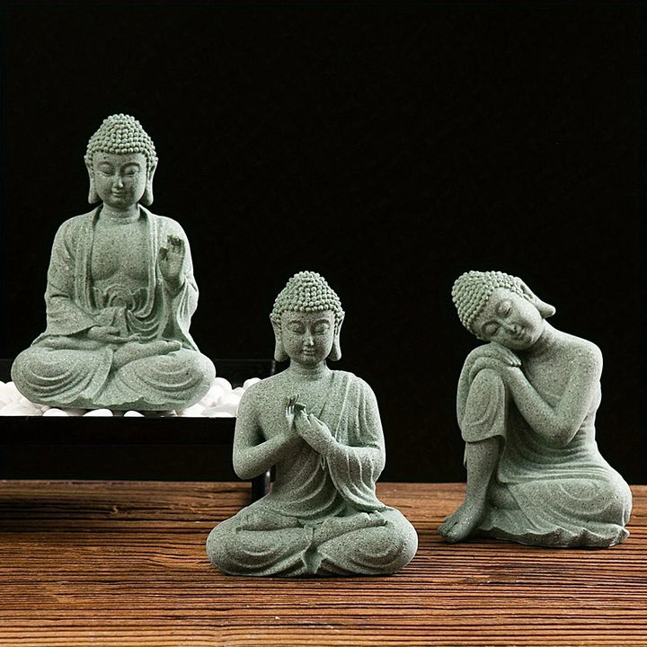 Buddha Statue Home Decor Miniature Figurine Unique Fish Tank Decoration