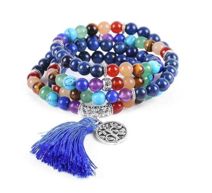 108 Mala Prayer Beads Bracelet Tree Of Life Reiki Bracelet