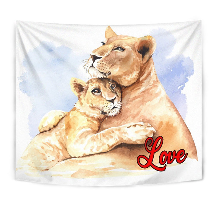 Love Lions Tapestry