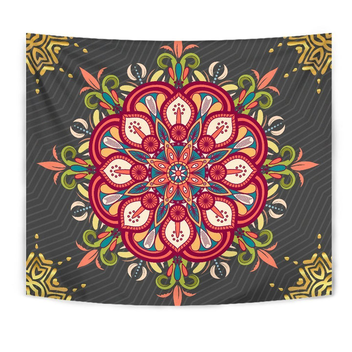 Colorful Mandala Tapestry