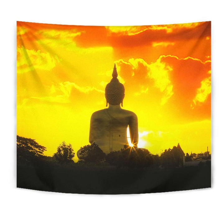 Yellow Buddha Tapestry