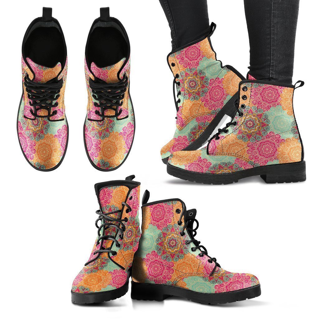 Henna Chakra Leather Boots