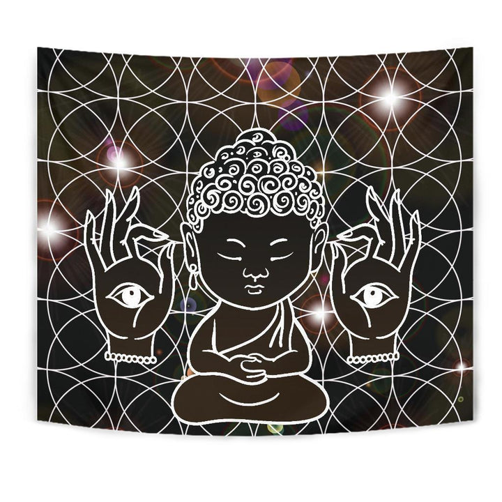 Buddha Hamsa Tapestry