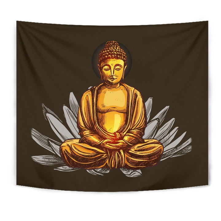Buddha Lotus Tapestry