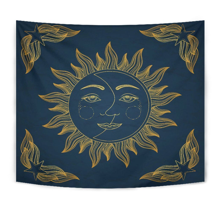 Blue Sun Tapestry
