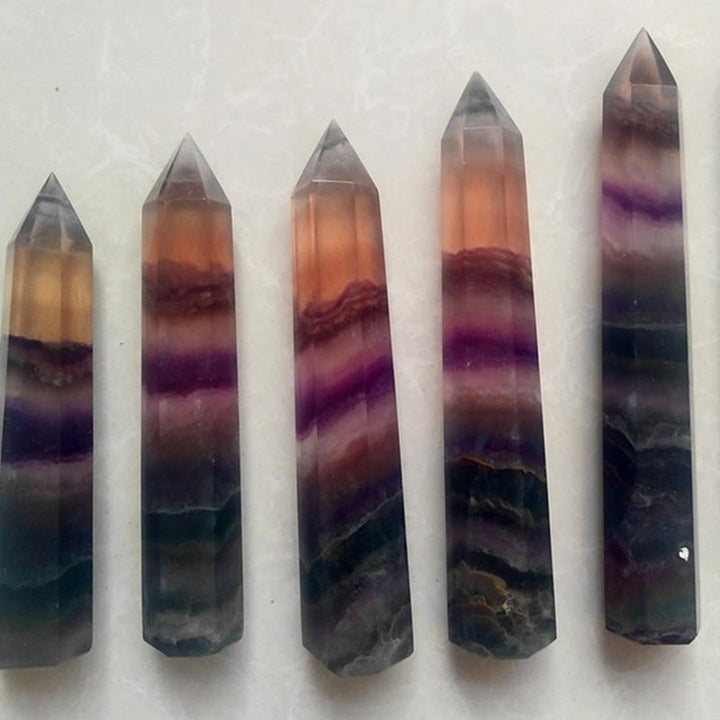 Natural Fluorite Crystal Chakra Stones Protection Spiritual Energy Stone