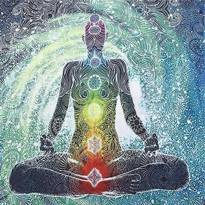 Chakra Tapestry 7 Chakras Colors Meditation Wall Hanging Decor