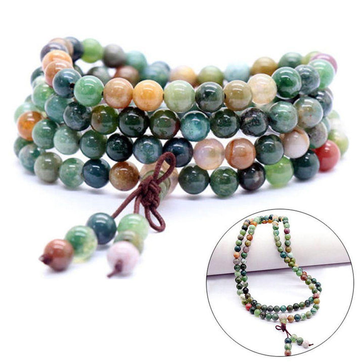 108 Prayer Tibetan Buddhist Mala Necklace Buddhism Beads Meditation Necklace