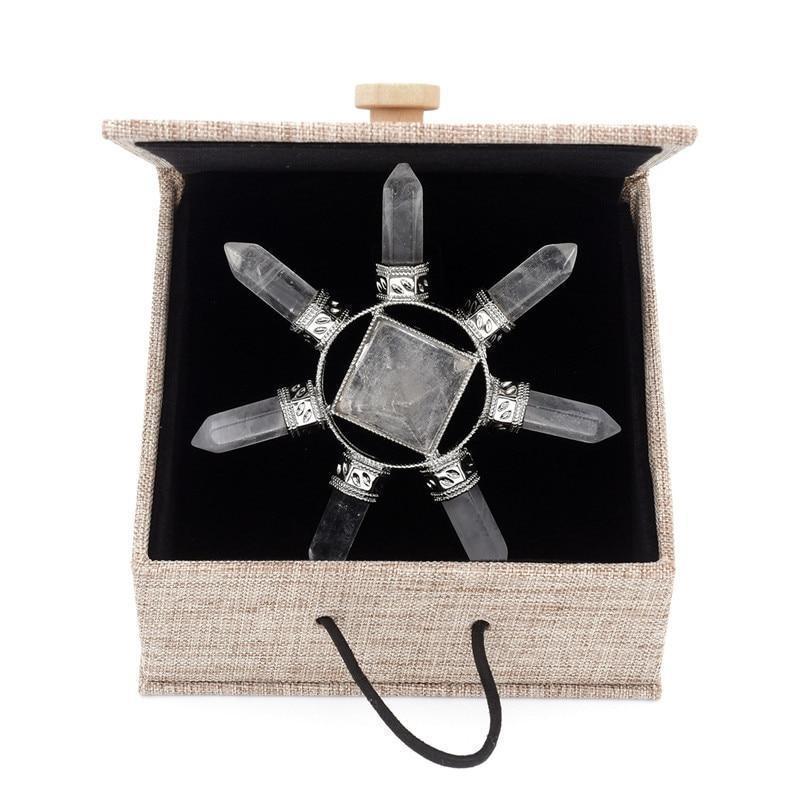 Pyramid Crystal Energy Meditation Quartz Amethyst Stone