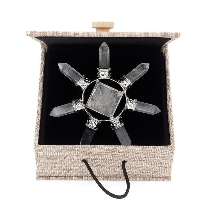 Pyramid Crystal Energy Meditation Quartz Amethyst Stone