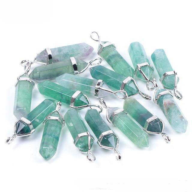 Natural Stone Point Pendulum Pendant Necklace Lapis Lazuli Chakra Charm Necklace