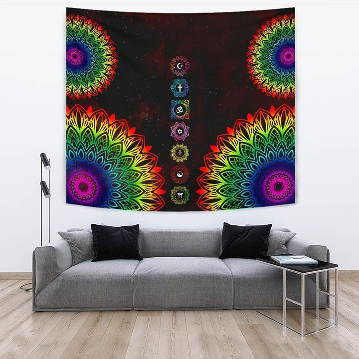7 Chakra Colorful Tapestry