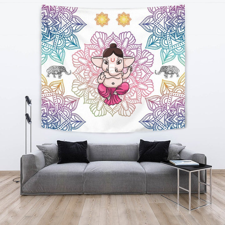 Elephant Mandala Tapestry