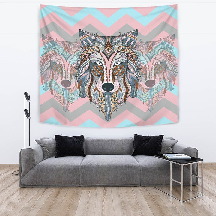 Wolf Head Tapestry