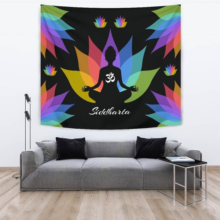 Buddha Lotus Tapestry