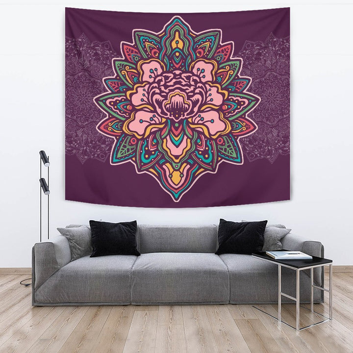 Purple Mandala Tapestry