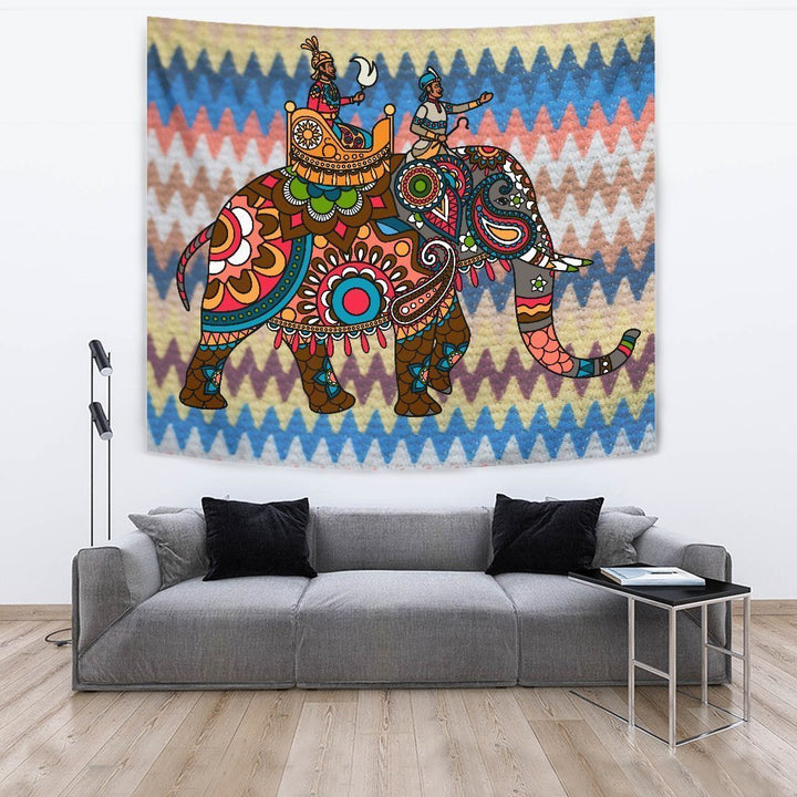 Elephant Mandala Tapestry