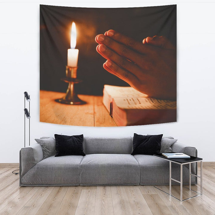 Always Pray Tapestry
