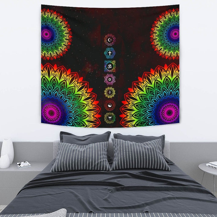 7 Chakra Colorful Tapestry