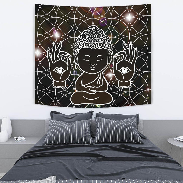 Buddha Hamsa Tapestry