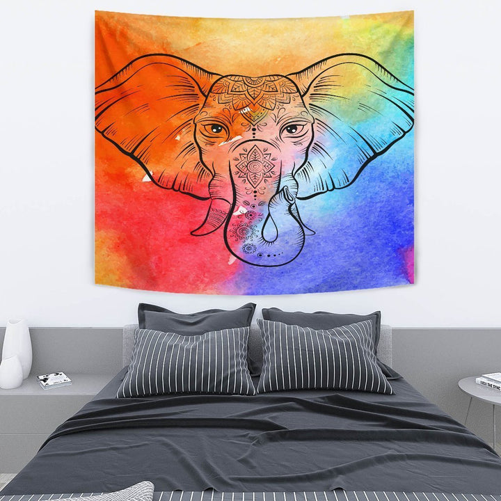 Elephant Head Tapestry