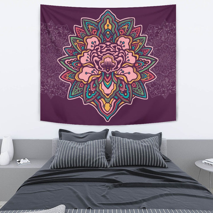 Purple Mandala Tapestry