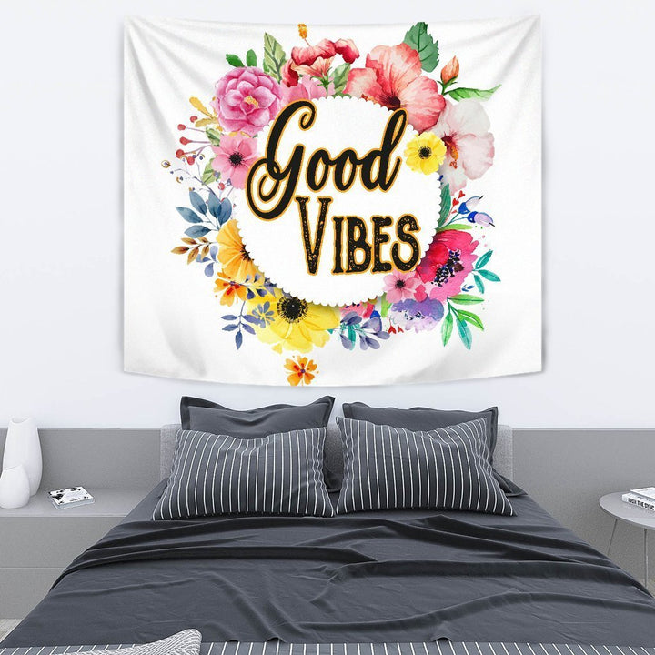 Colorful Flowers Tapestry