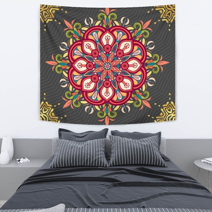 Colorful Mandala Tapestry