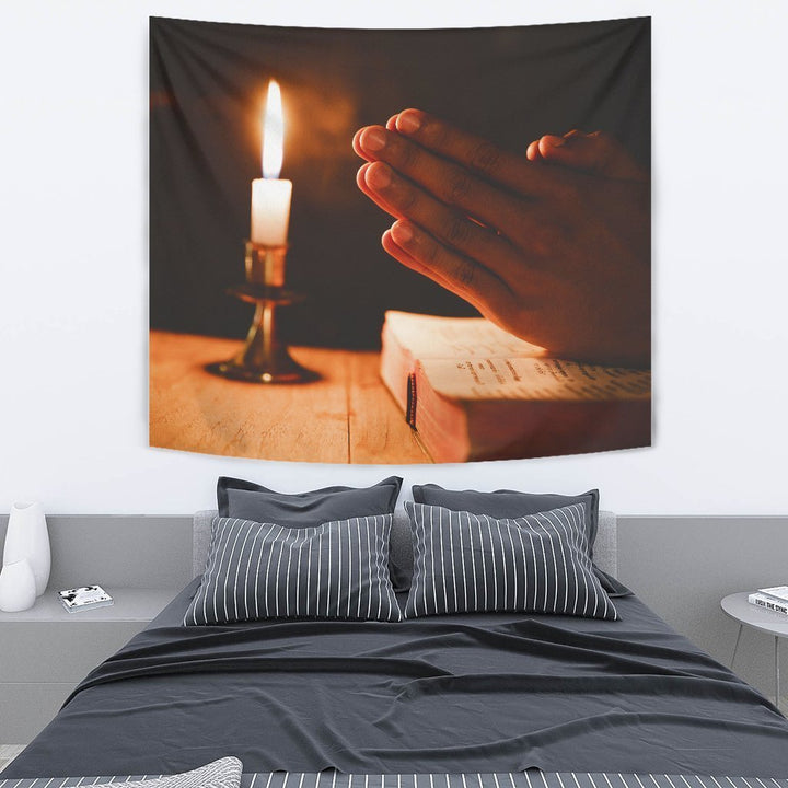 Always Pray Tapestry