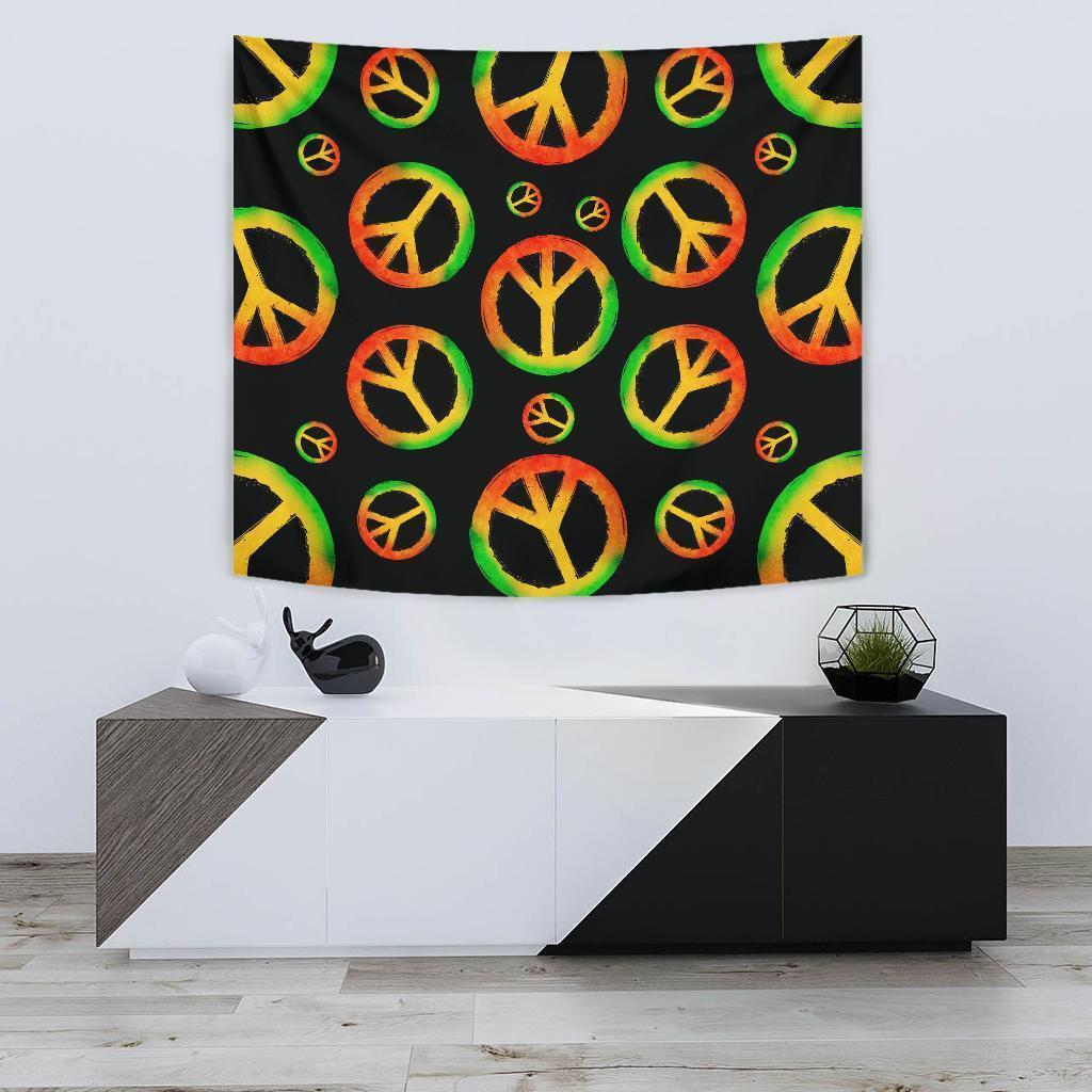 Black Peace Tapestry