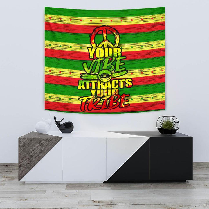 Peace Tribe Vibe Tapestry