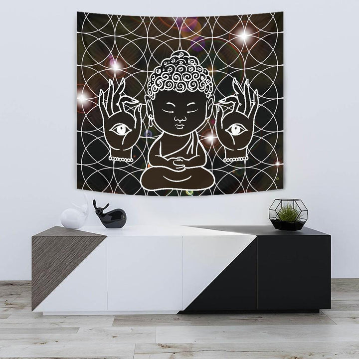 Buddha Hamsa Tapestry