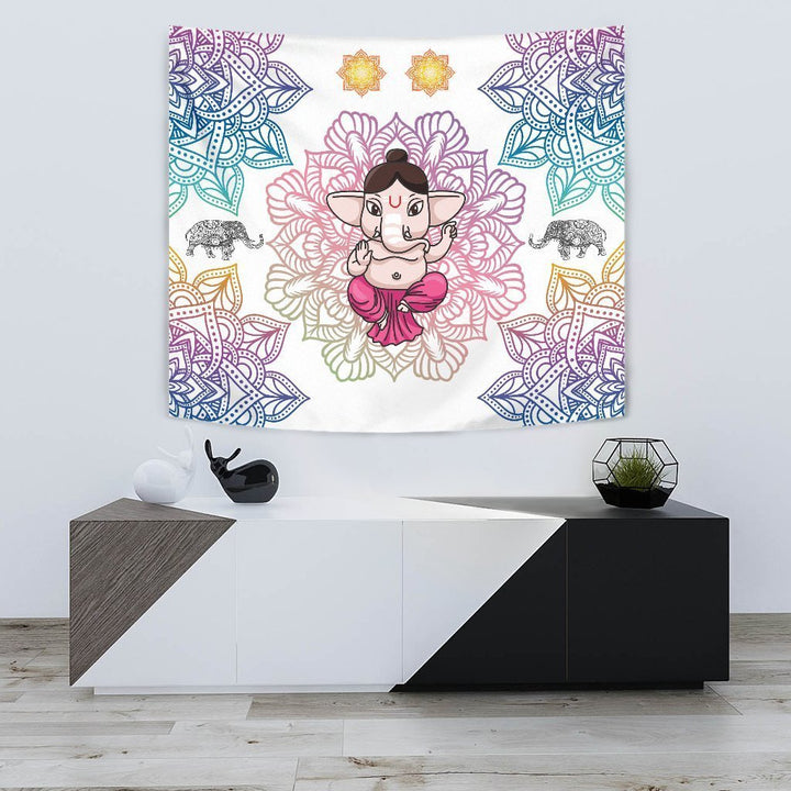 Elephant Mandala Tapestry