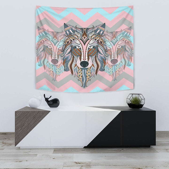 Wolf Head Tapestry