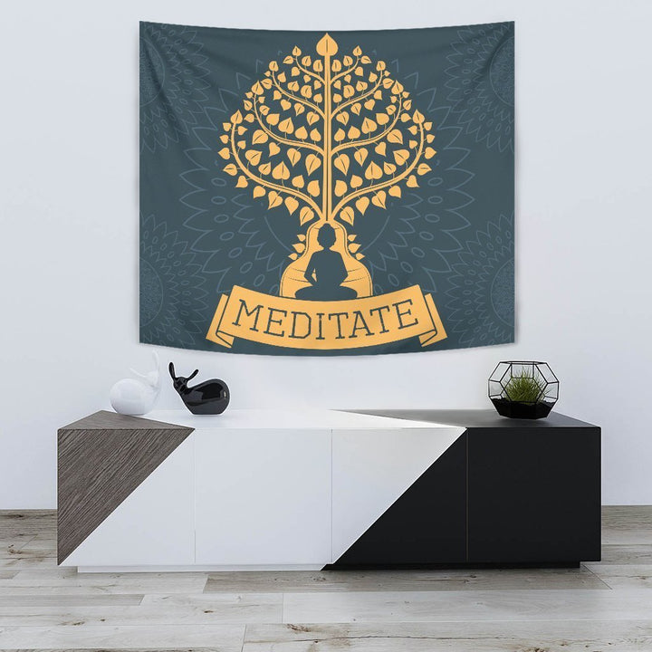 Buddha Meditate Tapestry
