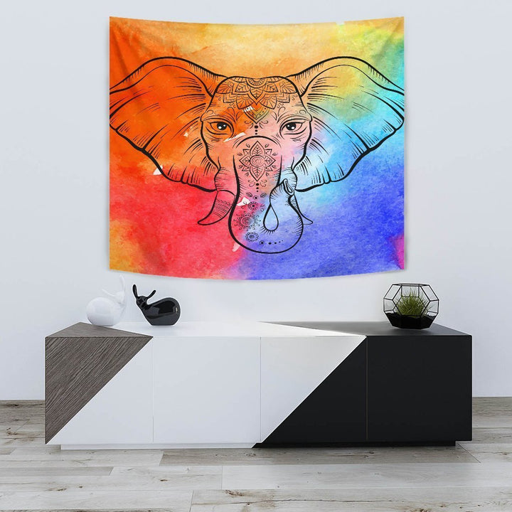 Elephant Head Tapestry