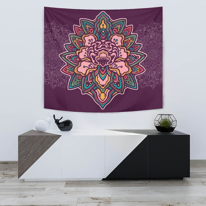 Purple Mandala Tapestry